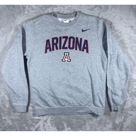 Nike Other - Arizona Wildcats Sweater Mens Medium Gray NCAA Basketball Nike Crewneck Pullover